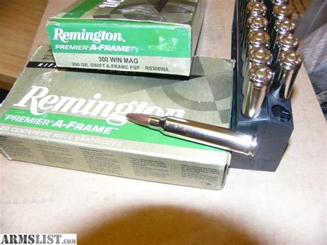 Armslist For Sale Remington 300 Win Mag 200gr A Frame