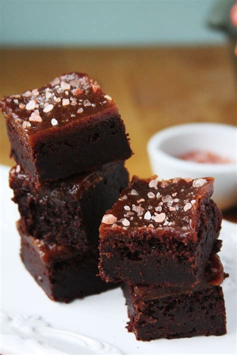 Sea Salt Caramel Brownies Glutenfreefix