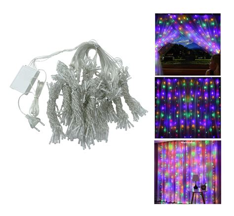 Ripley Cadena Guirnalda Cortina Led Luces Multicolor Navidad