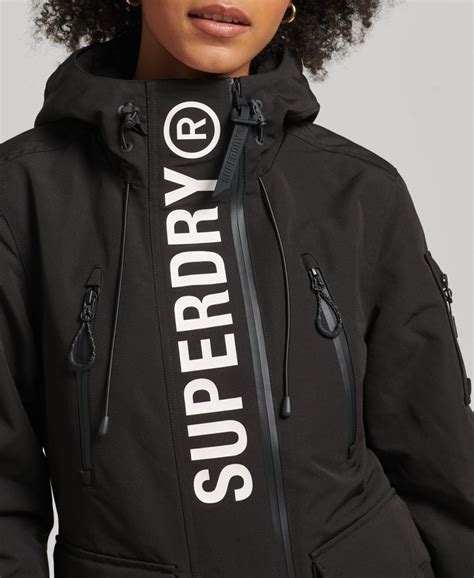 Womens Hooded Ultimate Sd Windbreaker In Black Superdry Uk