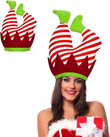 Qaujery Christmas Hat Christmas Elf Hat Funny Christmas Santa Hat