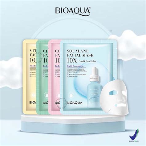 Jual Bioaqua 10x Essence Sheet Mask New Bioaqua Masker Wajah 10x The Effect Facial Mask