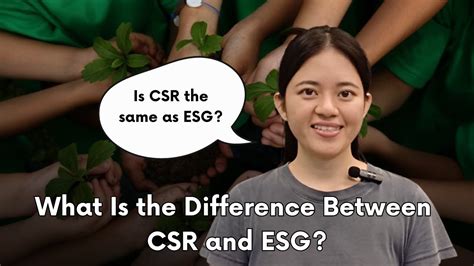 FAQ What Is The Difference Between CSR And ESG YouTube