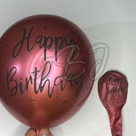 Jual Balon Latex Hbd Chrome Tebal Balon Elegan Tulisan Happy Birthday