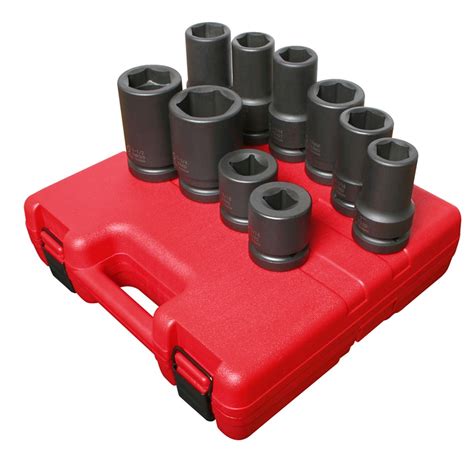 Sunex 5690a 1 Drive 10 Piece Sae Metric Heavy Duty Wheel Impact