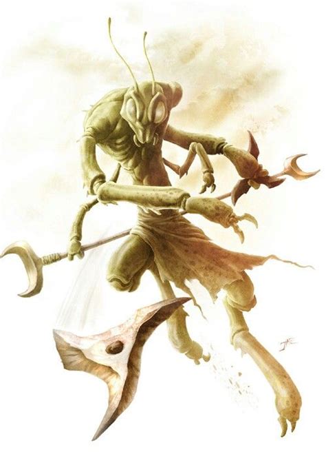 Mantis Warrior Fantasy Creatures Creature Picture Creature Design