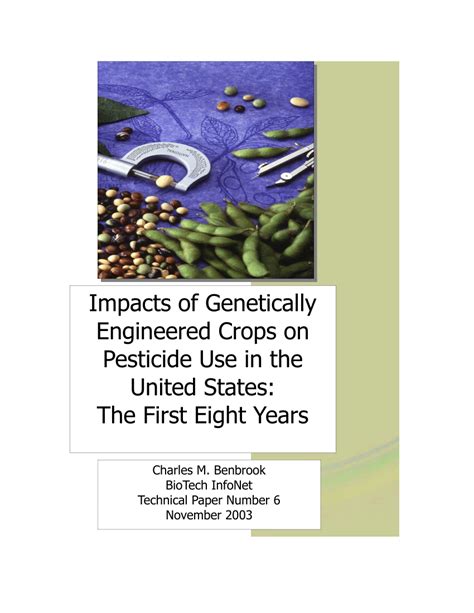 Pdf Impacts Of Genetically Engineered Crops On Pesticide Use In The United States The First