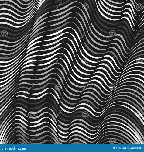 Vector Warped Lines Background Flexible Stripes Twisted As Silk