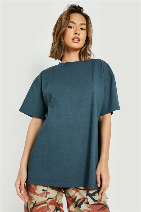 Grey Overdye Oversized T Shirt Boohoo Uk