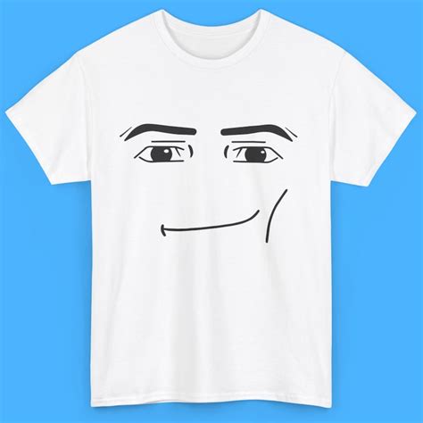 Roblox Man Face Shirt Etsy