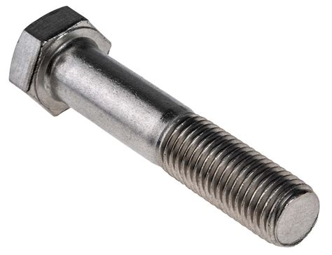 Plain Stainless Steel Hex Bolt M16 X 80mm Rs