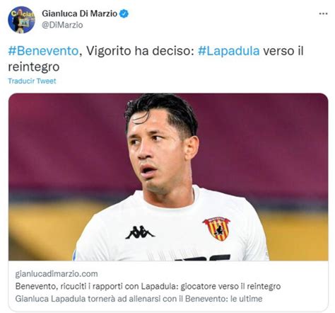 Gianluca Lapadula Volver A Entrenar Con Benevento Por Decisi N De