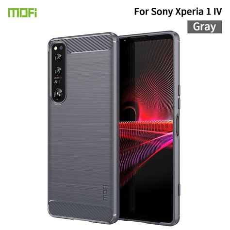 For Sony Xperia 1 IV MOFI Gentleness Series Brushed Texture Carbon