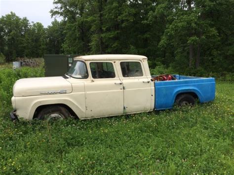 1960 Ford F250 F100 Crew Cab 4 Door Super Rare Super Solid Can Help