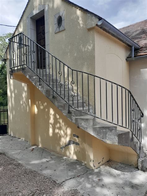 Escalier extérieur avec plate forme Gwen le féru