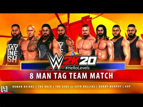 Wwe K Man Tag Team Match Gameplay Roman Reigns Usos Rock Vs Seth