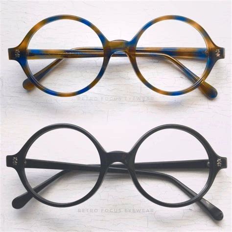 Nos 60 S Round Eyeglass Frames Vintage Mod Eccentric Etsy Round Eyeglasses Frames Round