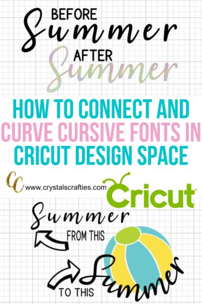 How To Connect Cursive Fonts In Cricut Design Space