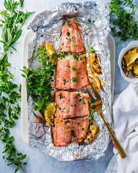 Grilled Salmon In Foil A Couple Cooks