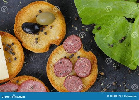 Salami sandwich stock photo. Image of food, slices, bread - 168830076