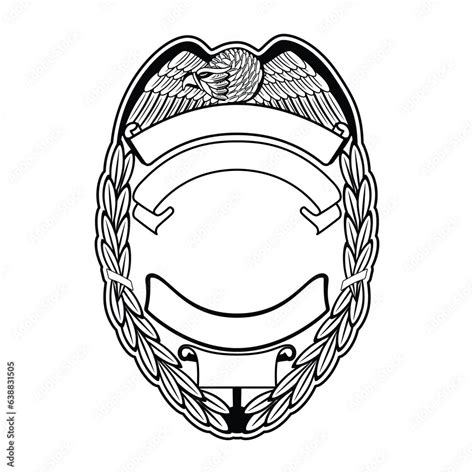 vector illustration of Security Police badge, Vector of sheriff badge ...