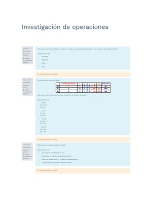 Modalidad De Ex Menes Semana Investigacion De Operaciones