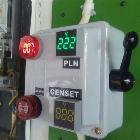 Jual Tuas Pemindah Arus Listrik Pln Genset Alarm Ampere Dan Volt Meter