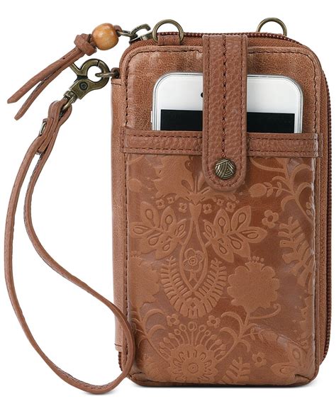 The Sak Leather Iris Smartphone Wristlet Wallet In Brown Lyst