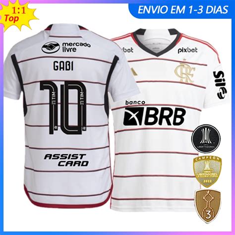 Camisa De Equipe Flamengo Away Ii Patrocinador Custom