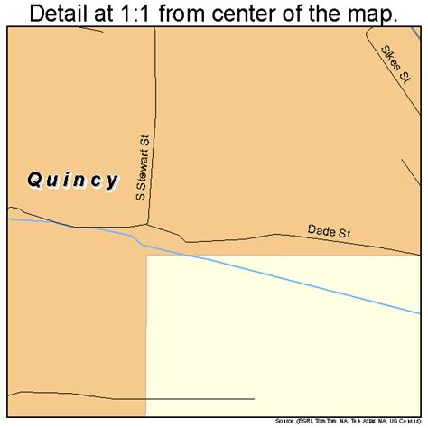 Quincy Florida Street Map 1259325