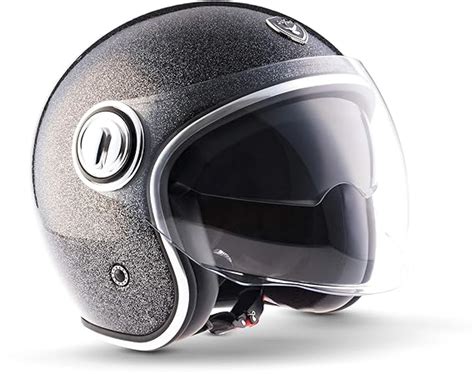 Soxon Sp Pro Flakes Black Jet Helm Motorrad Helm Bobber