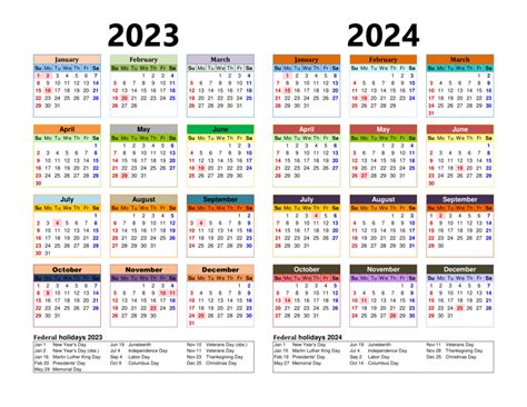 2023 Calendar 2024 Printable PDF | Printable Calendar 2024