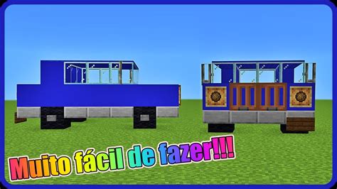 Como Fazer Um Carro No Minecraft Youtube