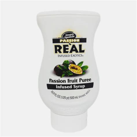 Real Puree Infused Syrup 16 9 Fl Oz Passion Fruit 1 Passion Fruit