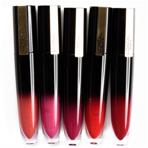 L Oreal Brilliant Signature Shiny Lip Stain Swatches