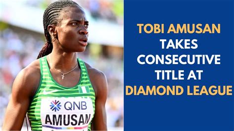 Tobi Amusan Back To Her Best Winning Third Consecutive Title