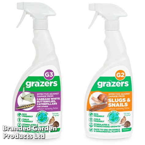 Buy Grazers G2 And G3 Slug Snail And Caterpillar Repellant Duo Pack Organic Gardening Catalogue