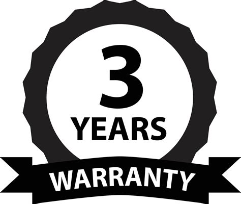 3 Years Warranty Icon On White Background Years And Lifetime Warranty