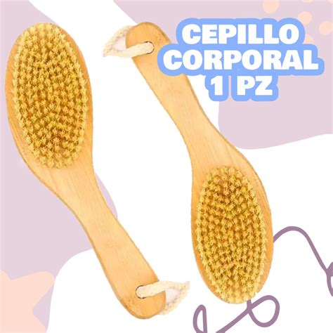 Cepillo Corporal Madera Bambú Natural Curveado Ecológico VERALY