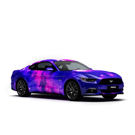 Vicrez Vinyl Car Wrap Film vzv10851 Blue Pink Purple Nebula Pattern