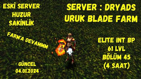 Knightonline farm Bölüm 45 URUK BLADE FARM ELITE INTBP 61 LVL GÜNCEL 4