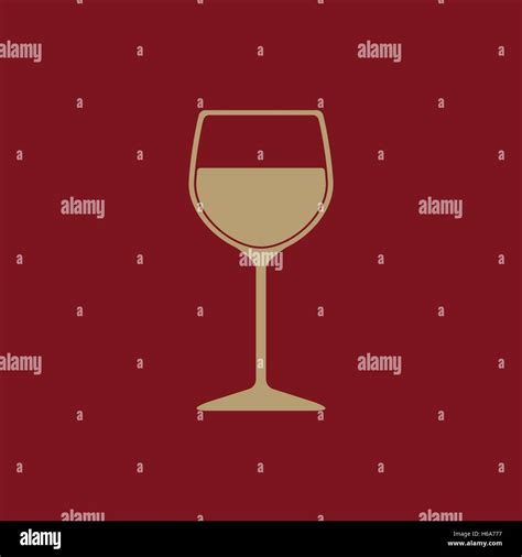 The Wineglass Icon Goblet Symbol Flat Stock Vector Image And Art Alamy