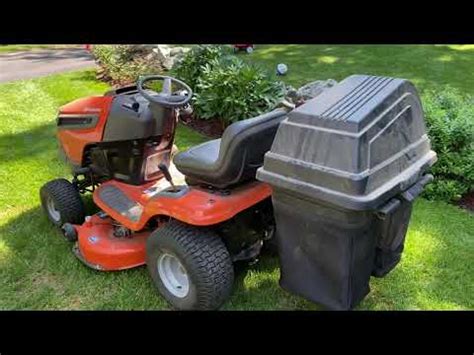 Husqvarna 42 46 In 2 Bin Lawn Mower Bagger Review YouTube