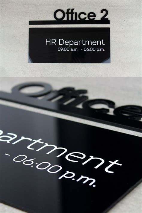 Custom Office Door Signshr Departments Plate For Officeacrylic Office