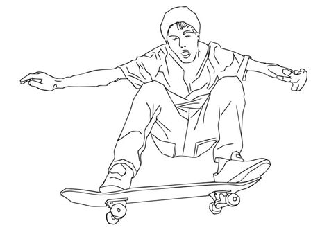 Dibujo De Skate Para Colorear Img 28719