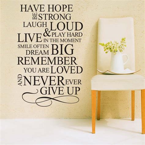 Life Mottos Large Vinyl Wall Stickers Quotes Home Art Decor Decal Room