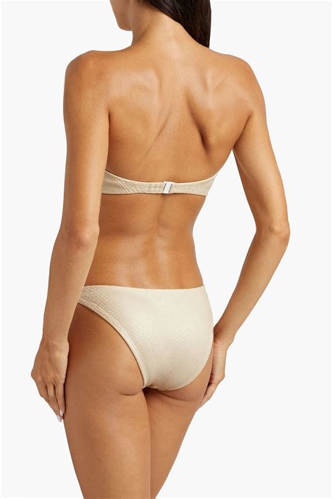 Onia Ashley Stretch Jacquard Low Rise Bikini Briefs The Outnet