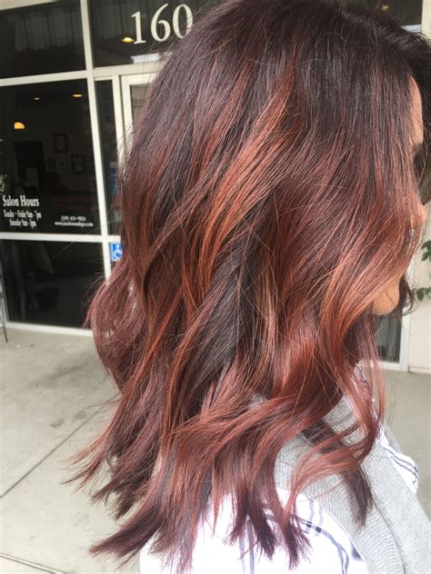 Hair By Rachelg Red Copper Balayage Cool Hairstyles Long Hair Styles Copper Balayage