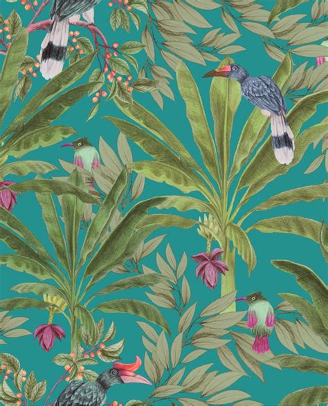 Papier peint Jungle intissé collection Paradise d Esta Home motif