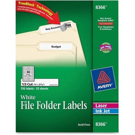 Avery Label Template 8366 | williamson-ga.us